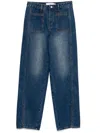 B+ab Panelled Jeans In Blau