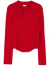 B+ab Pankou Ribbed Top In Red