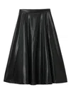 B+ab Pleated Midi Skirt In Black