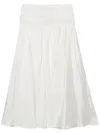 B+ab Pleated Midi Skirt In White