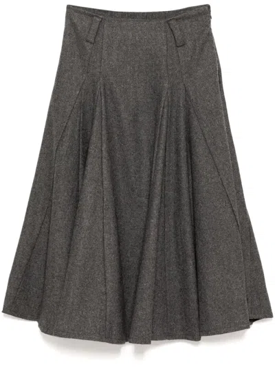 B+ab Pleated Skirt In Grey