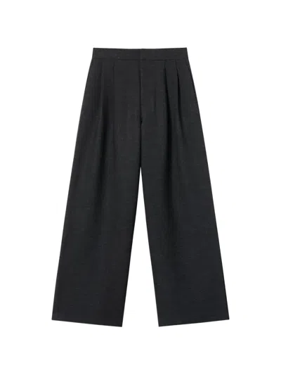 B+ab Pleated Wide-leg Trousers In Black