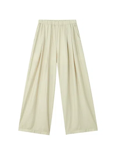 B+ab Pleated Wide-leg Trousers In Neutral