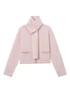 B+ab Pocket Scarf Cardigan In Pink