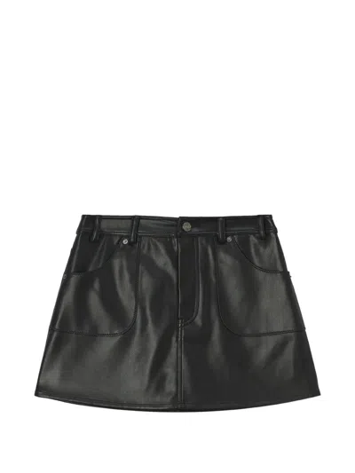B+ab Pocket-detail A-line Mini Skirt In Black