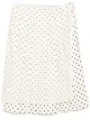 B+ab Polka Dot Wrap Midi Skirt In White