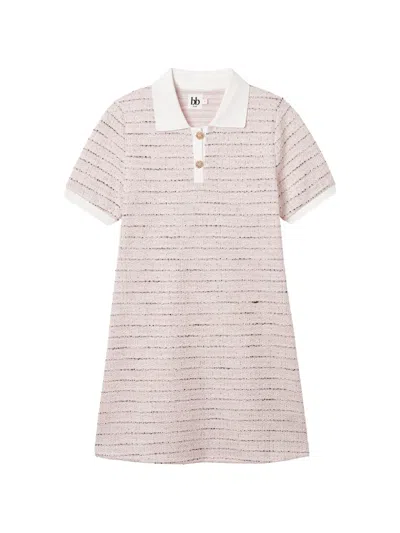 B+ab Polo-collar Dress In Pink