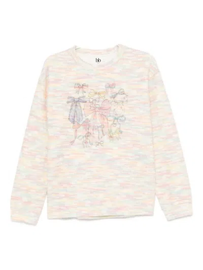 B+ab Printed Jumper In Neutral