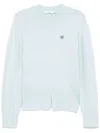 B+ab Buttoned-hem Jumper In Blau