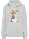 B+ab Puppy-print Hoodie In Grey