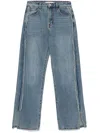 B+ab Raw Edge Jeans In Blue