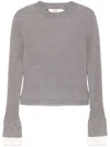 B+ab Ribbed Jumper In Grey