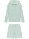 B+ab Ribbed-knit Loungewear Set In Green