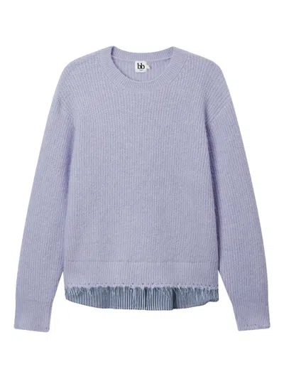 B+ab Round-neck Sweater In Blue