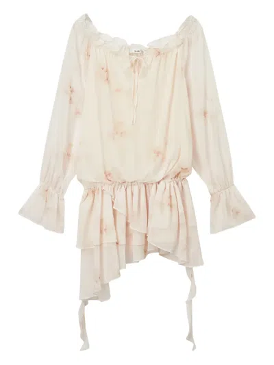 B+ab Ruffle-detail Dress In 中性色