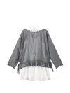 B+ab Ruffled Playsuit In Gray