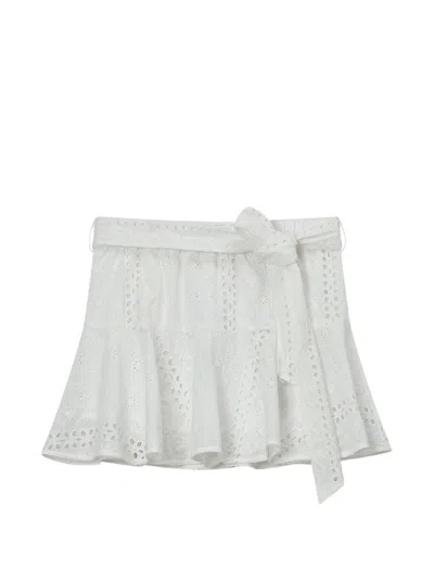 B+ab Self-tie Mini Skirt In Blue