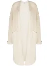 B+ab Shawl-collar Knitted Cardi-coat In Neutrals