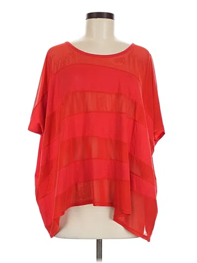 Pre-owned B+ab Short Sleeve Blouse In Red