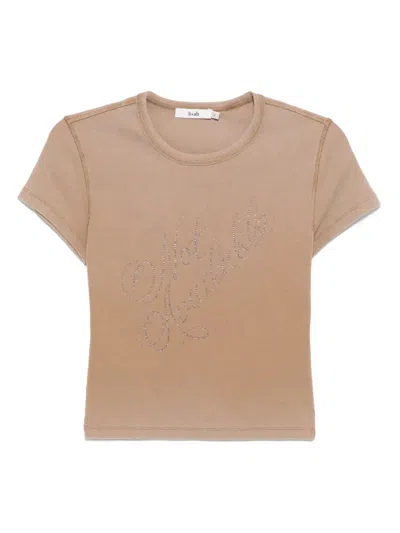 B+ab Short-sleeved Top In Brown