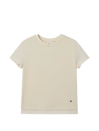 B+ab Short-sleeve Layered T-shirt In Green