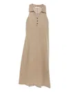 B+ab Sleeveless Midi Dress In Neutral