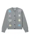 B+ab Star-embellishment Cardigan In Gray