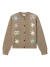 B+ab Star-embellishment Cardigan In Neutral