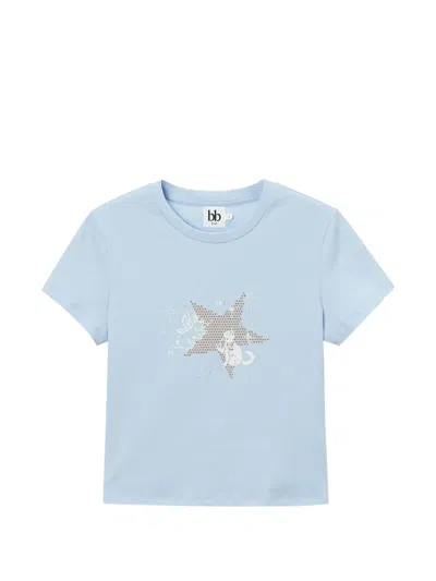 B+ab Star-graphic T-shirt In Blue