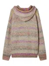 B+ab Striped Hooded Hoodie In Neutral