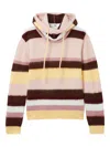 B+ab Striped Hooded Sweater In Multi