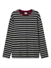 B+ab Striped-pattern Top In Blue