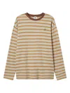 B+ab Striped-pattern Top In Neutral