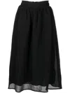 B+ab Textured Midi Skirt In Bkx
