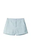 B+ab Textured Shorts In Blue