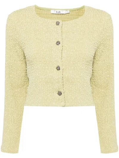 B+ab Textured Top In Green
