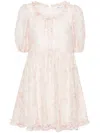 B+ab Tie-dye Plissé Minidress In Pink