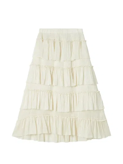 B+ab Tiered Ruffled Skirt In Multi