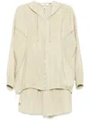 B+ab Track Jacket Shorts Set In Green