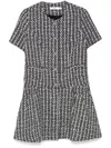 B+ab Tweed Mini Dress In Black