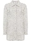 B+ab Tweed Shirt Jacket In White