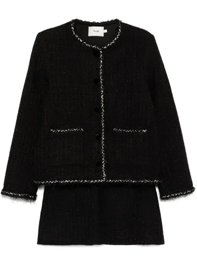 B+ab Tweed Two Piece Set In Black