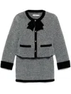 B+ab Tweed Two Piece Set In Grey