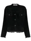 B+ab V-neck Brushed-finish Cardigan In Black