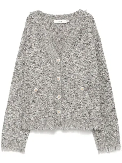 B+ab V-neck Cardigan In 灰色