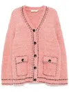 B+ab V-neck Cardigan In Pink