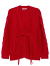 B+ab V-neck Cardigan In Red