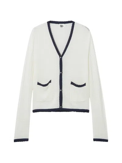 B+ab V-neck Cardigan In White