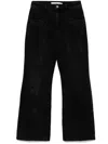 B+ab Washed Flared Jeans In Black