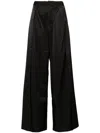 B+ab Wide-leg High-waist Trousers In 黑色